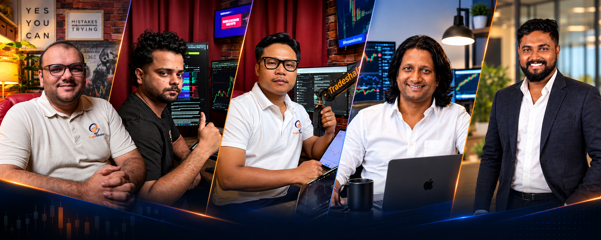 Tradeshala mentors trading live with students