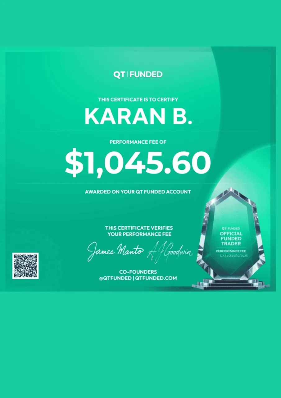 Karan B. - Performance Fee Certificate